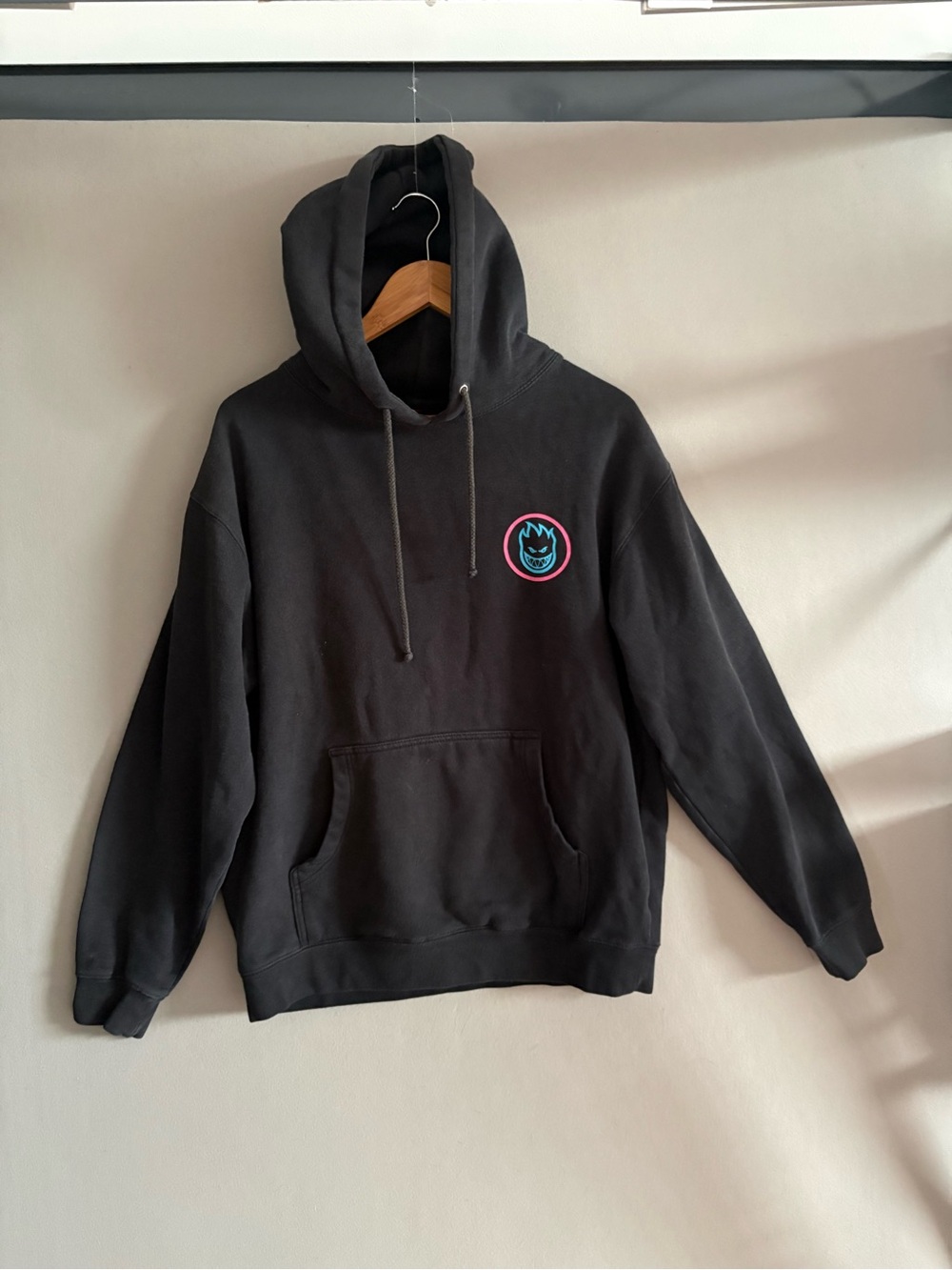 VTG Spitfire Hoodie Mens M? Black The End Skateboard  Retro Pullover Skate